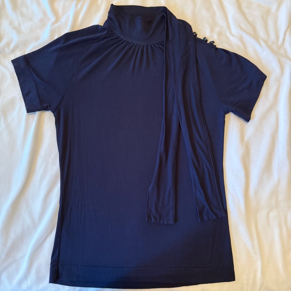 Tory Burch Navy Blouse